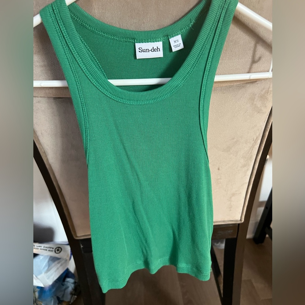 Aritzia Green Tank Top